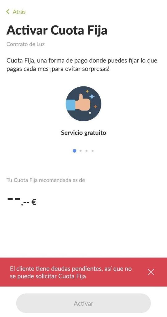 no me mandan la factura de la luz