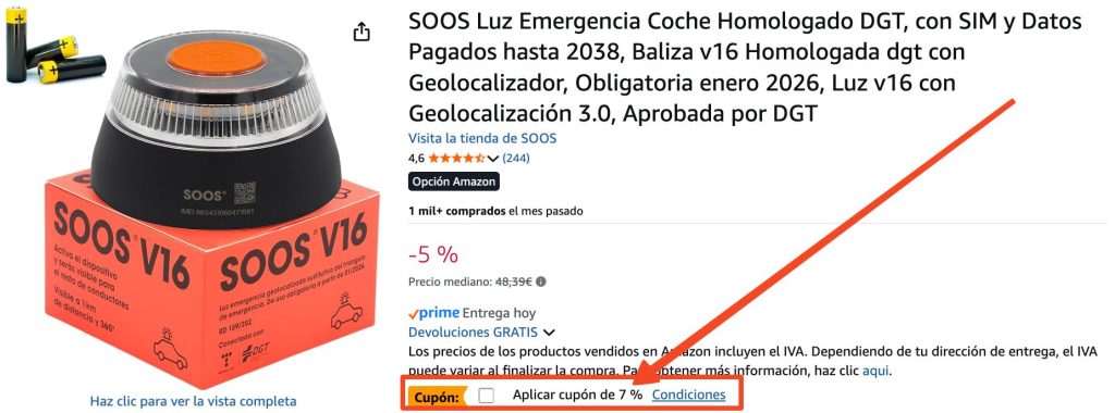 luz v16 conectada