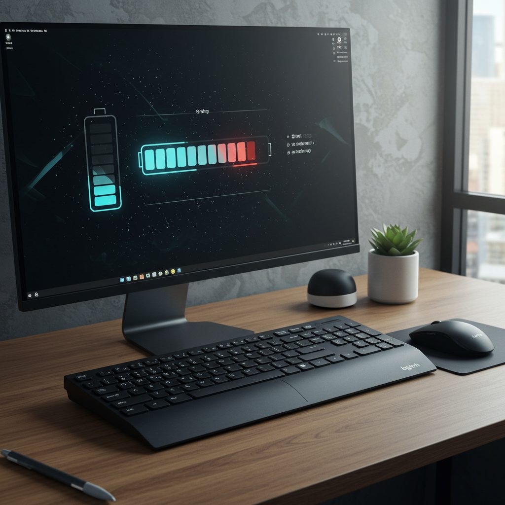 Comprobar batería de Teclados y Ratones Logitech en Ubuntu