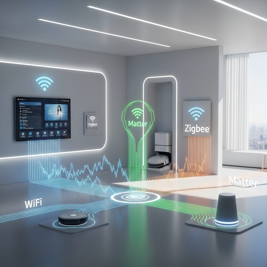 Matter vs Zigbee vs WiFi: La Batalla Definitiva por tu Casa Conectada en 2025
