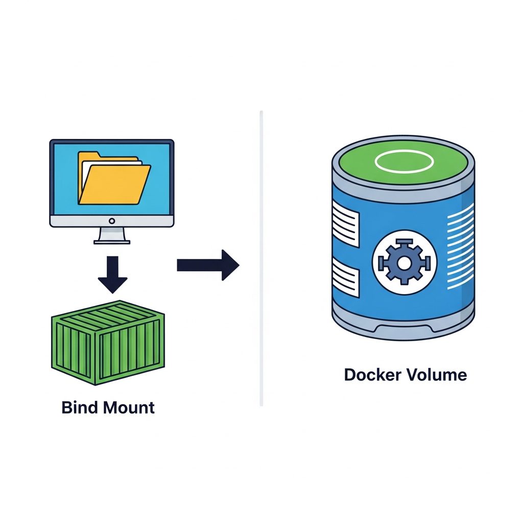 Volúmenes en Docker: bind mount vs volume