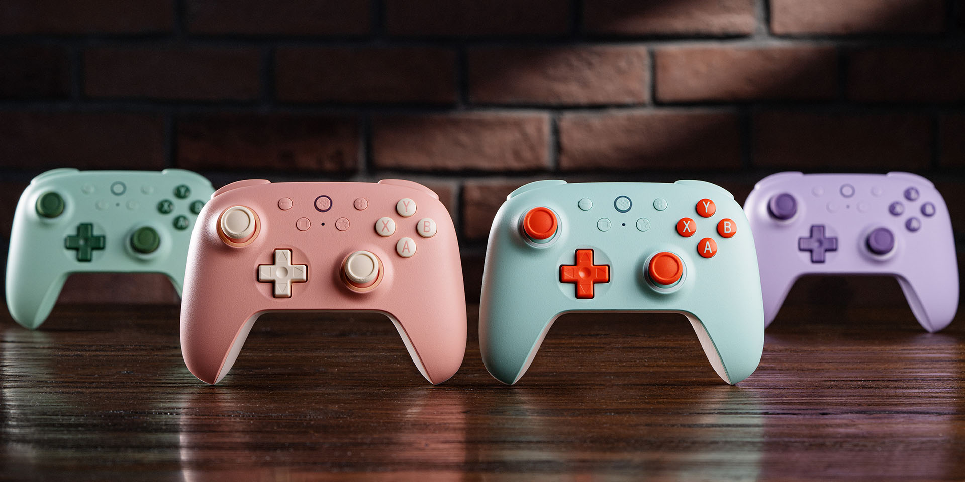 Cuatro colores del mando 8BitDo Ultimate 2C Wireless