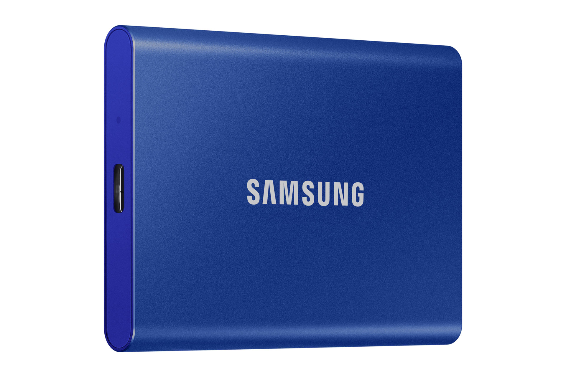 Samsung T7 azul con conexión USB-C