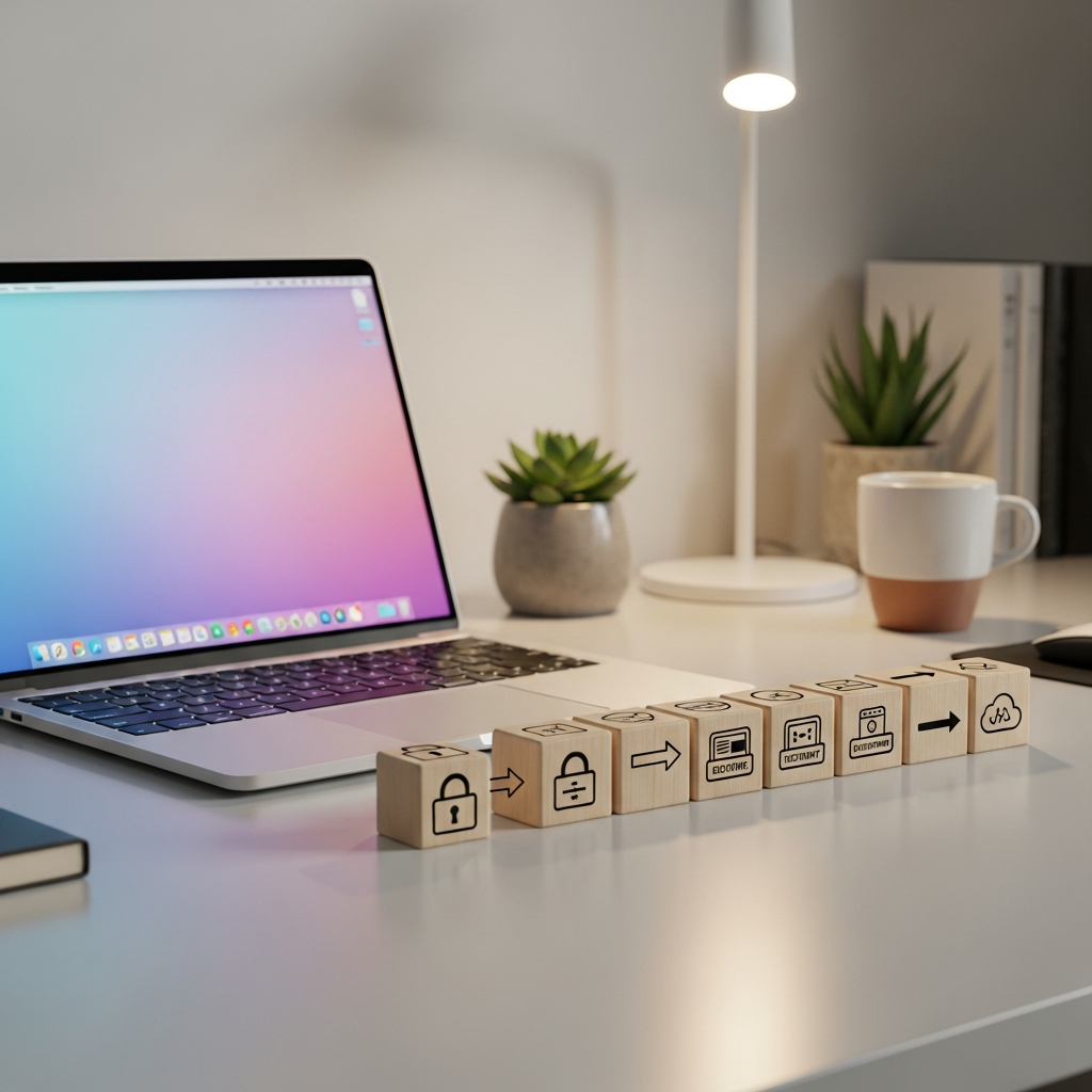 Pantalla de ordenador con código de programación y alertas rojas que amenazan la seguridad npm de un proyecto